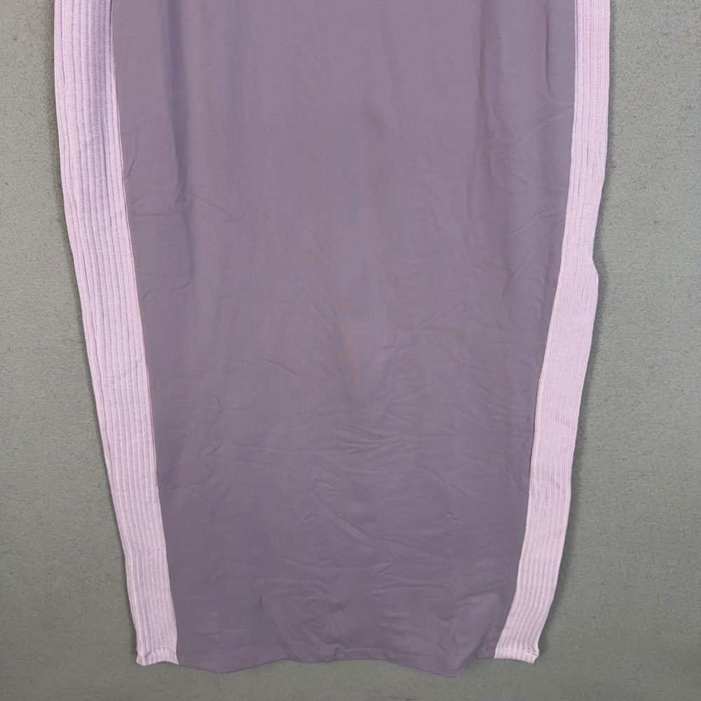 Daily Practice Dress Womens Medium Lavender Colorblock Athleisure Bodycon MIdi - Picture 3 of 10
